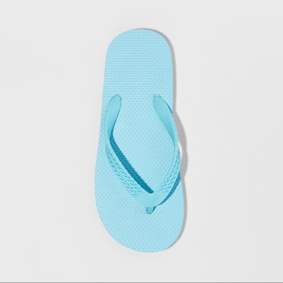 Little Girls Turquoise Summer Pool Flip Flop NWT - Picture 3 of 3